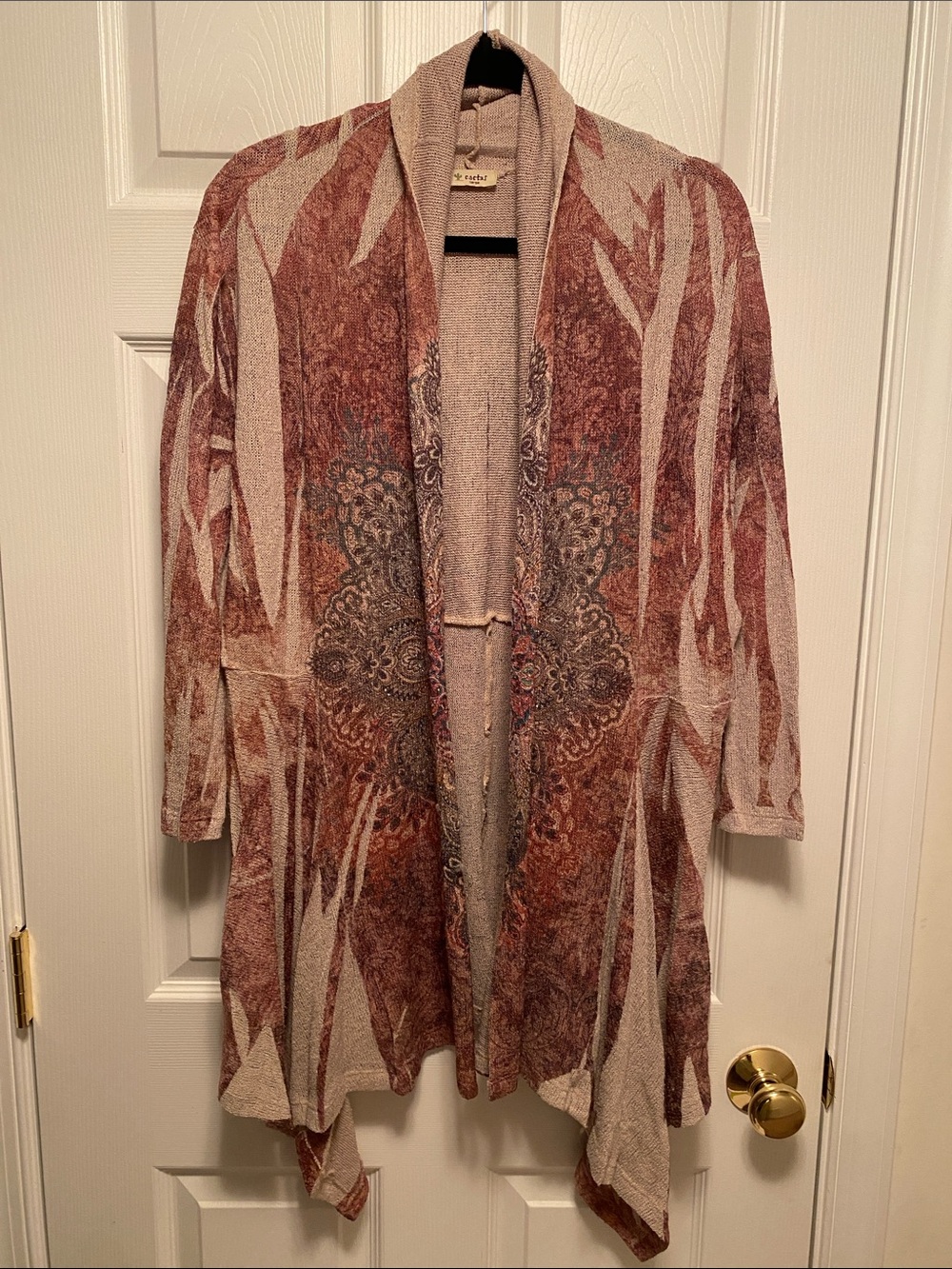 Cactus Lightweight Open-Front Cardigan…size L